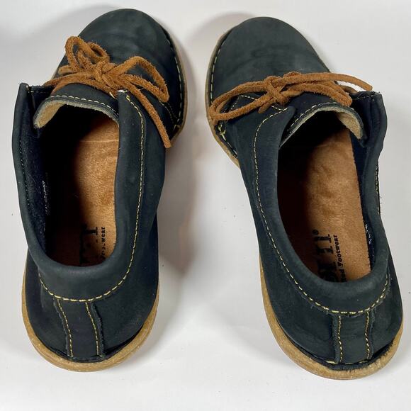 Born Nuala Black Nubuck Leather Mocassion Bootie Earthy Hippie Womens Size 10 - Picture 8 of 11